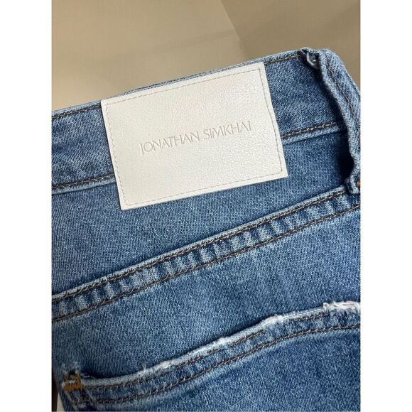 Jonathan Simkhai High Rise Patchwork Jeans - Picture 6 of 7